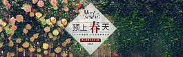 淘寶預(yù)上春天鮮花海報(bào)背景