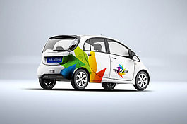 汽車轎車psd樣機