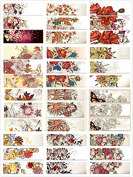 古典花朵BANNERS