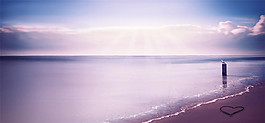 大海藍色七夕情人節(jié)浪漫唯美幸福甜蜜背景圖