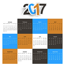 2017日歷