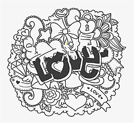 涂鸦设计爱心LOVE