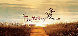浪漫愛情婚紗背景圖片