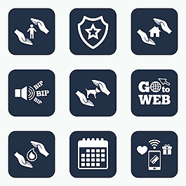 時(shí)尚線性圖標(biāo)設(shè)計(jì)矢量素材