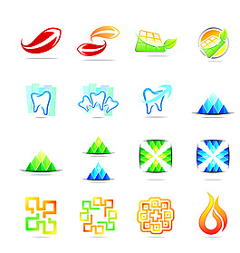 時尚個性LOGO圖標矢量素材