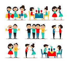 9款社交生活人物矢量素材