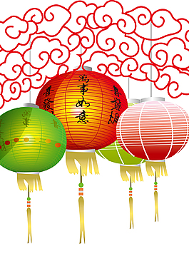 精美簡(jiǎn)約燈籠展架設(shè)計(jì)模板素材