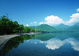 风景素材 美丽 背景 蓝天白云