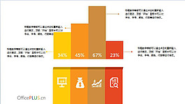 時(shí)尚商務(wù)PPT圖表信息模板
