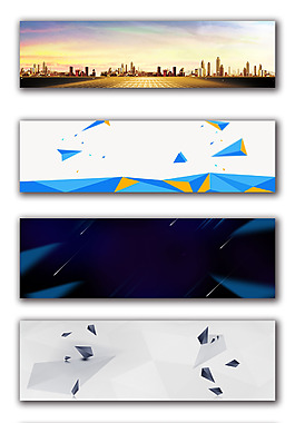 大气简洁banner海报背景素材