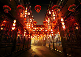 大紅燈籠背景