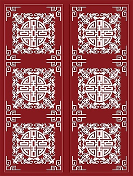 中式花纹边框图案