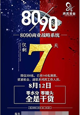 創意美容促銷海報