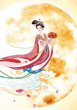 精美中秋海報(bào)背景展架設(shè)計(jì)模板素材