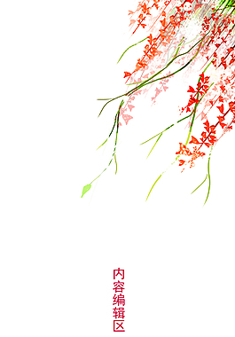 精美简约花儿展架设计模板素材