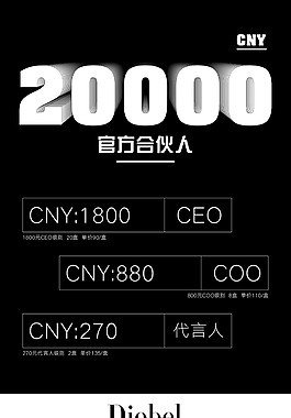 黑色價格數字