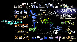 唯美炫麗的婚紗相冊排版文字裝飾