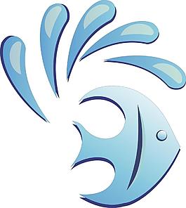 歡快的魚兒矢量圖