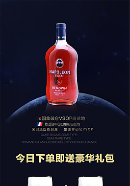 白蘭地 酒水詳情頁(yè)P(yáng)SD免費(fèi)下載