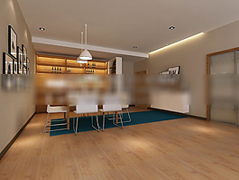 現(xiàn)代餐廳3d模型下載
