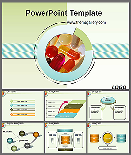 淡綠色醫(yī)療PPT模板