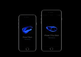iPhone7亮黑素材
