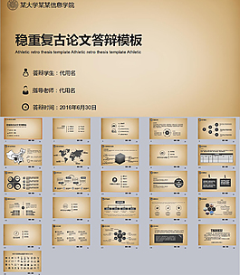 穩(wěn)重復(fù)古論文答辯模板