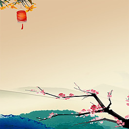 中國(guó)風(fēng)水墨主圖