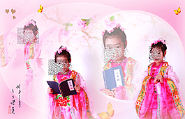 PSD相冊婚紗模板 兒童藝術 PSD模板