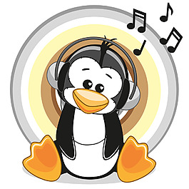 聽音樂的企鵝