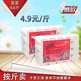 淘寶清新衛(wèi)生紙直通車展示模版