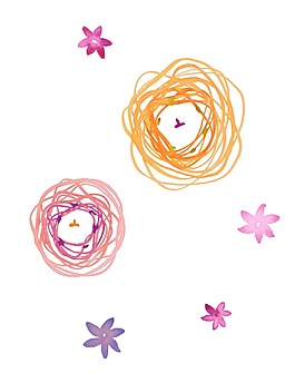 抽象花朵素材