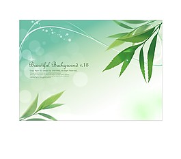 綠色背景樹(shù)葉素材