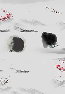水墨素材PSD源文件
