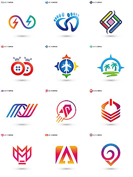 商務(wù)簡約個(gè)性LOGO矢量圖