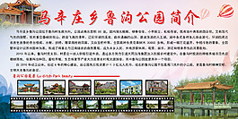 魯溝公園簡介 公園展板 大氣展板