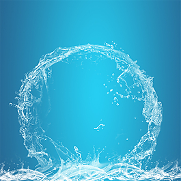 水花淘寶主圖模板