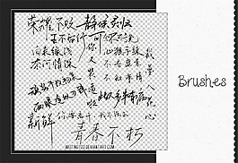 中文藝術(shù)字設(shè)計(jì)PS筆刷