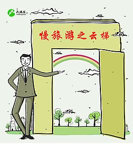 知識云梯之門場景拍照