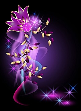 美麗的花朵元素背景矢量免費(fèi)