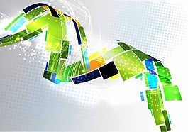 抽象綠色科技矢量圖