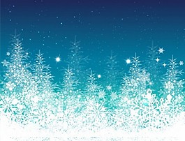 雪花背景矢量图