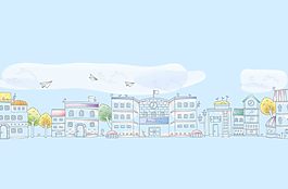 創(chuàng)意城市線描圖案