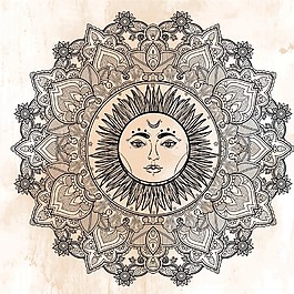 太陽裝飾花紋