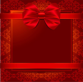 紅色蝴蝶結(jié)邀請(qǐng)函設(shè)計(jì)圖片
