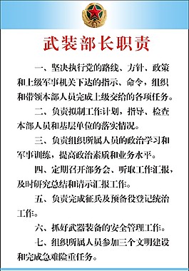 武裝部制度牌