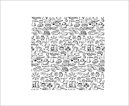 精致手繪食物圖案矢量素材