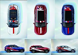捷豹米字旗車貼矢量圖