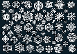 矢量雪花圖片大集合素材