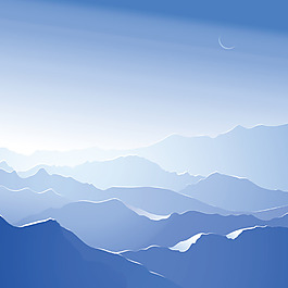 藍(lán)天雪山風(fēng)景